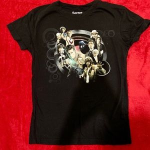 Doctor Who group collage tee